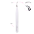 Lash tweezers with fiber tip for precise lash extension application