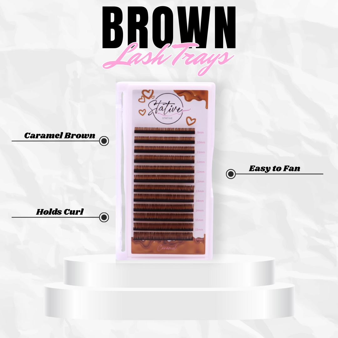 Brown Lash Trays
