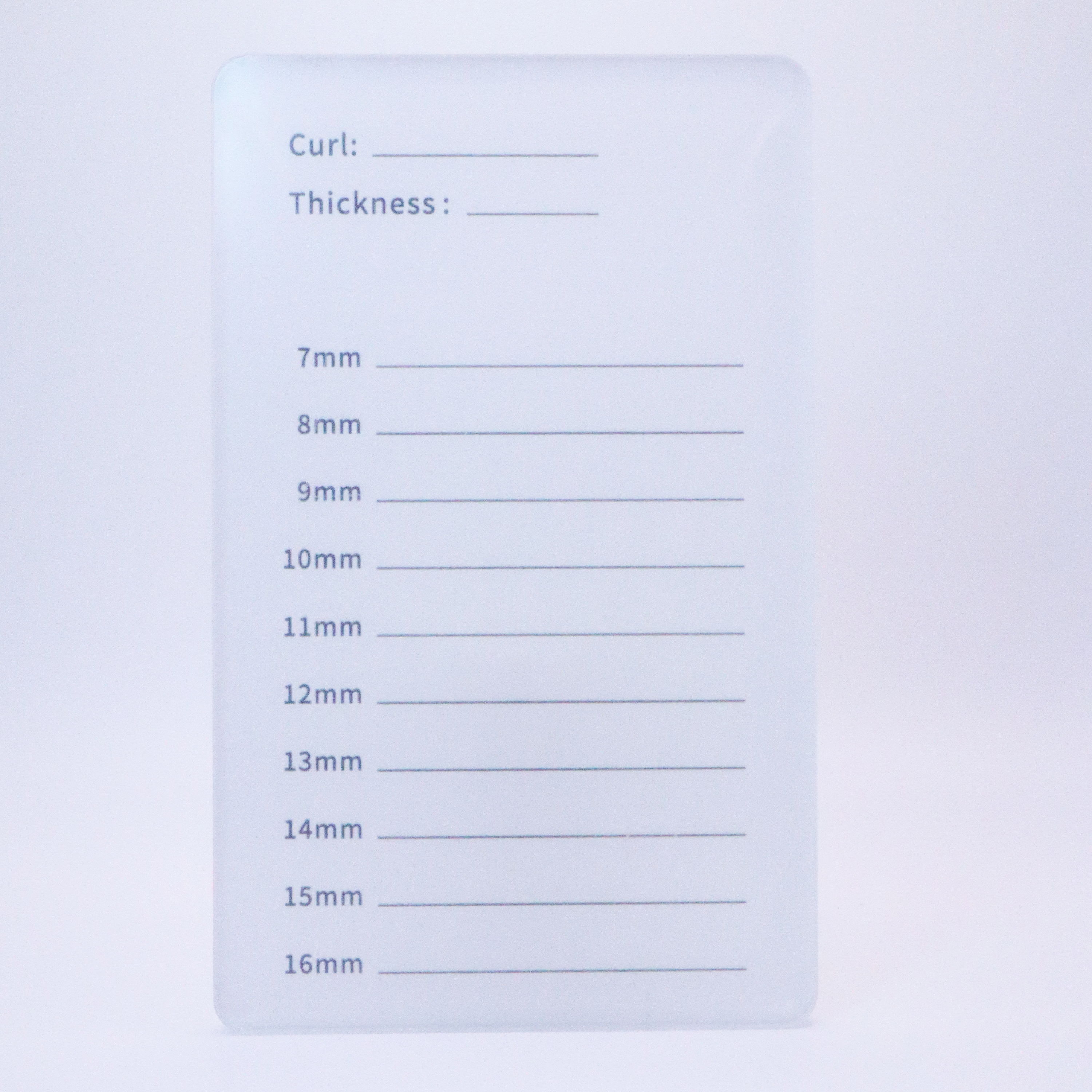 Acrylic lash tile for professional lash extension tweezers