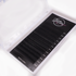 Matte black bottom lashes in brown lash trays