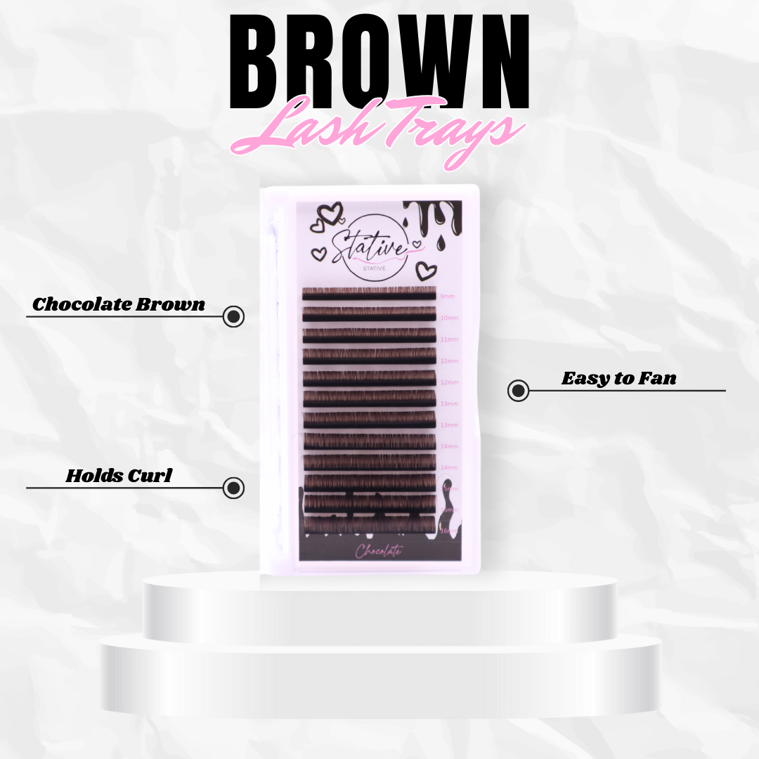 Brown Lash Trays