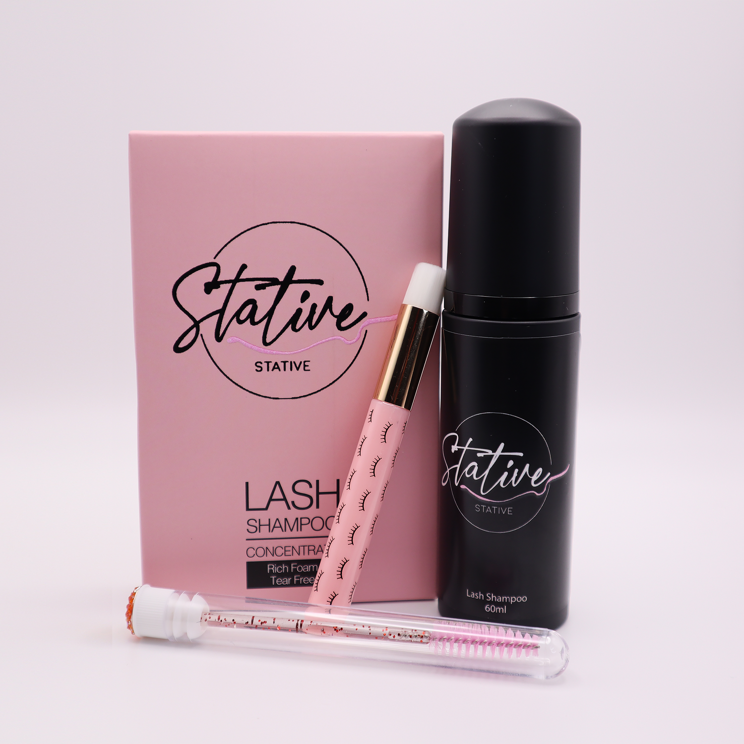 Lash Cleanser DIY Kit with DIY Eyelash Shampoo Supplies