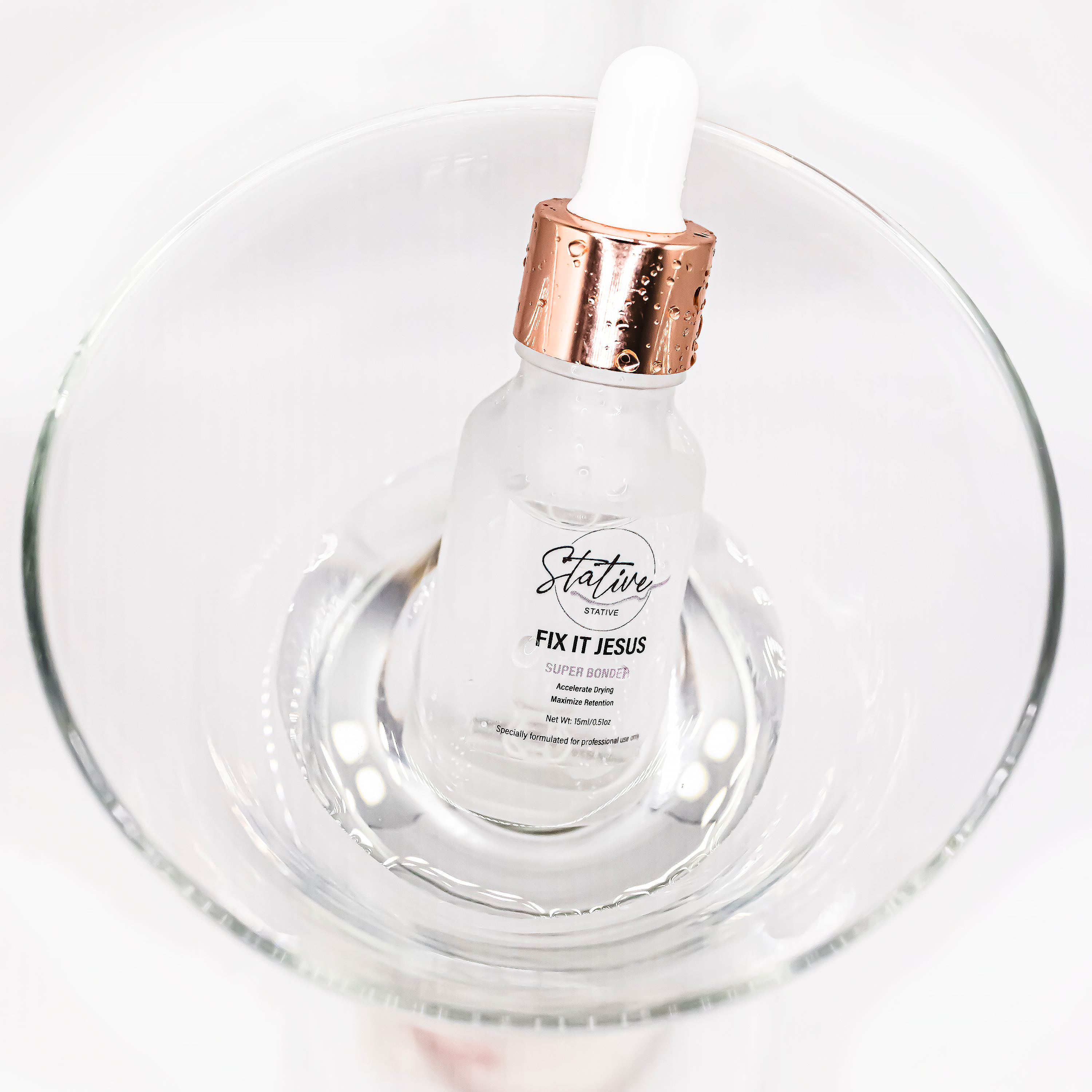 Lash bonder for improved retention and faster adhesive drying