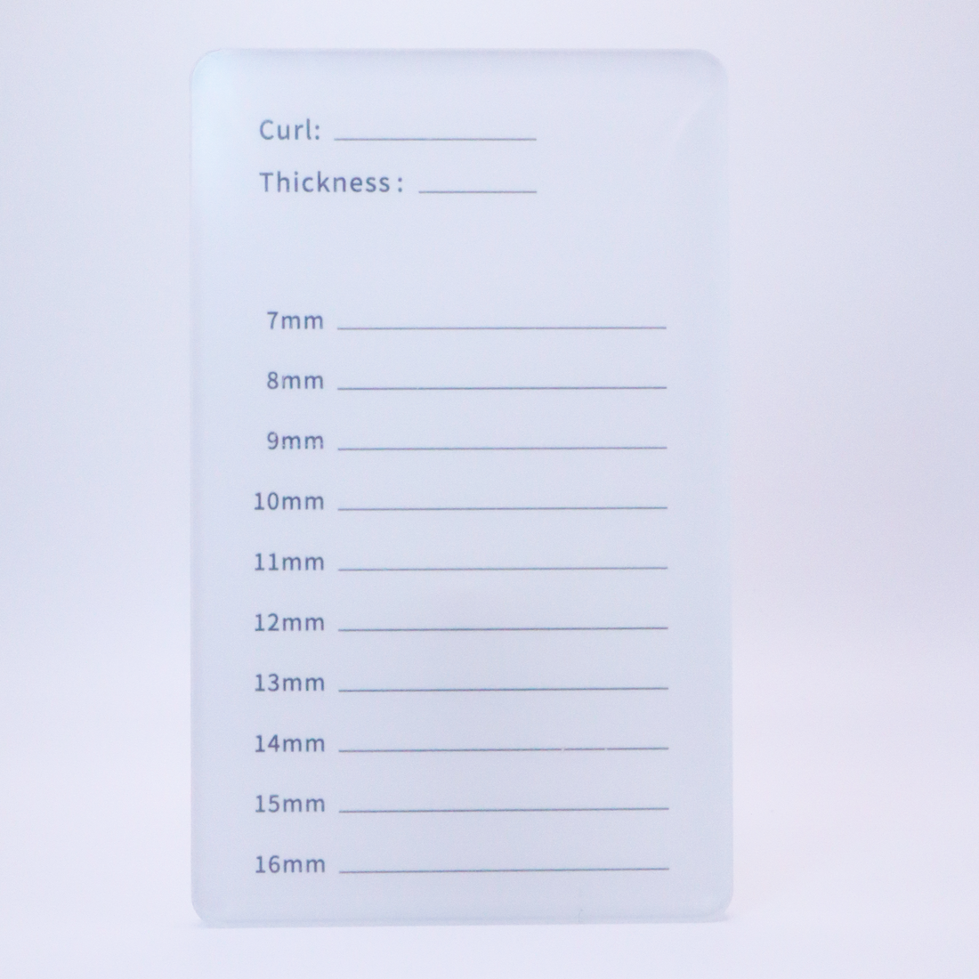 Acrylic lash tile for professional lash extension tweezers