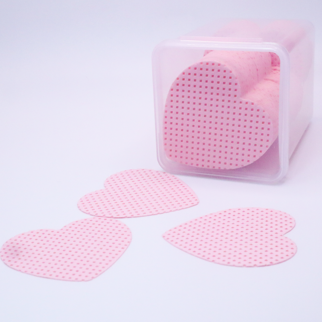 Heart-Shaped Lint Free Wipes 200pcs for Lash Extensions