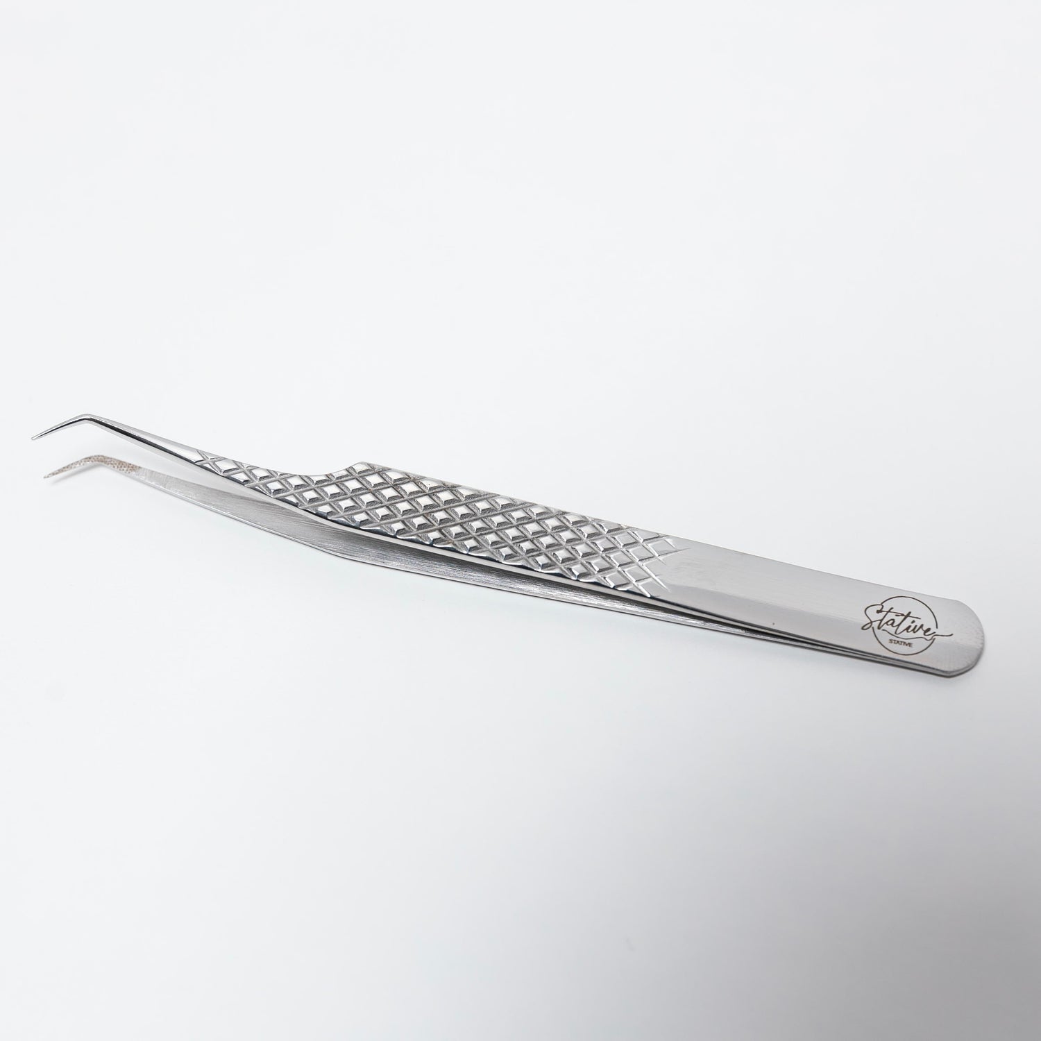 Lash Extension Tweezer with 45 Degree Fiber Tip for Precision